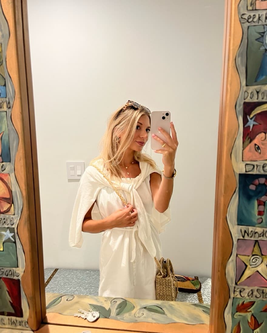 White Brandy Melville Dress  - Image 2