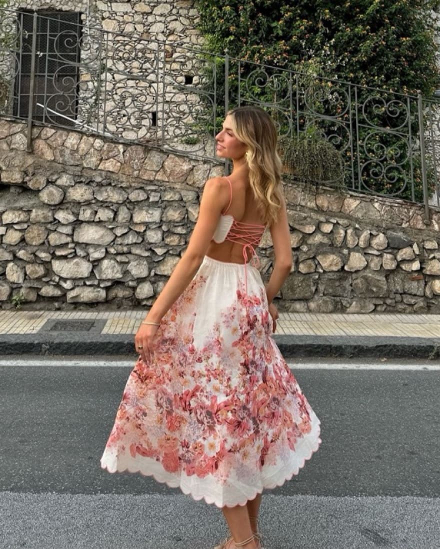 Zimmermann Devi Scallop Midi Dress - Image 4