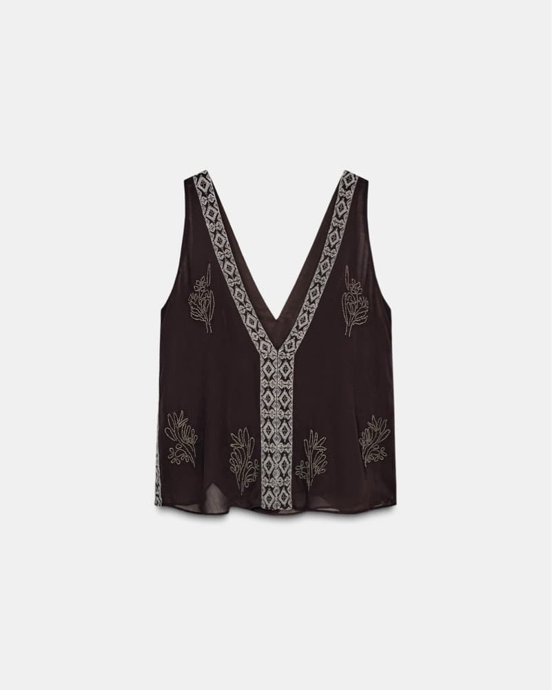 Embroidered Boho Chic Tank Top - Image 3