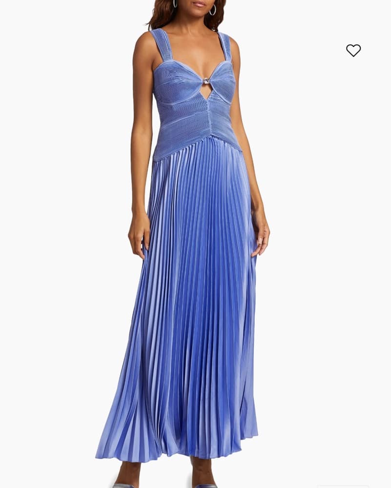 Amur Alaia Pleated Sweetheart Gown - Image 3