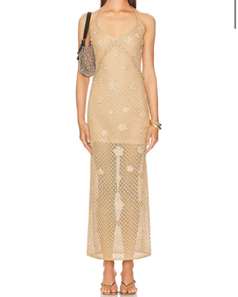 Loveshackfancy Vreya Metallic crochet - Image 1