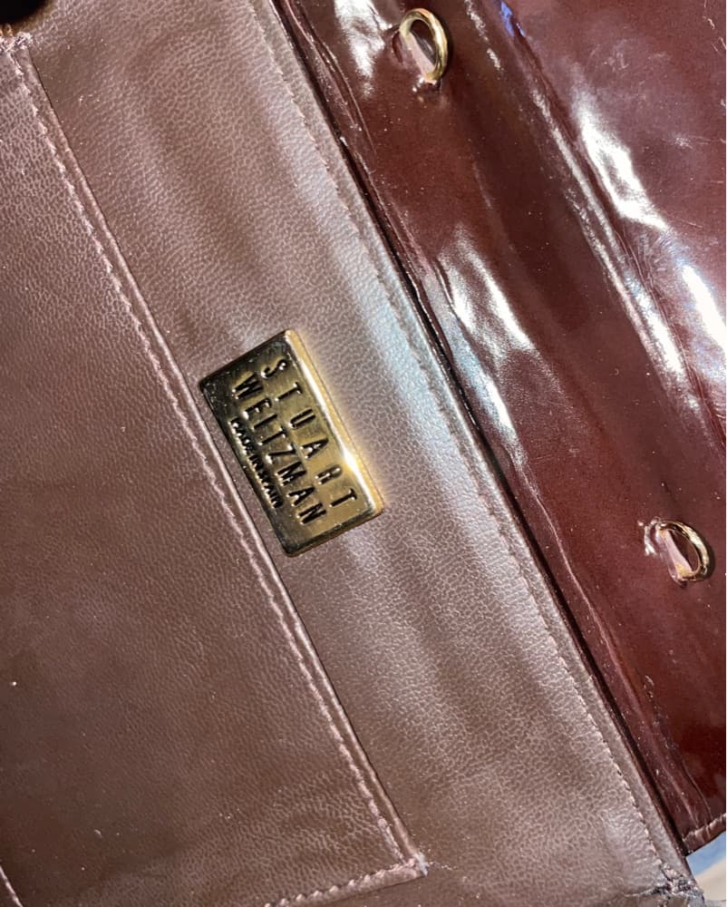 Brown Suede Stuart Weitzman Shoulder Bag - Image 4