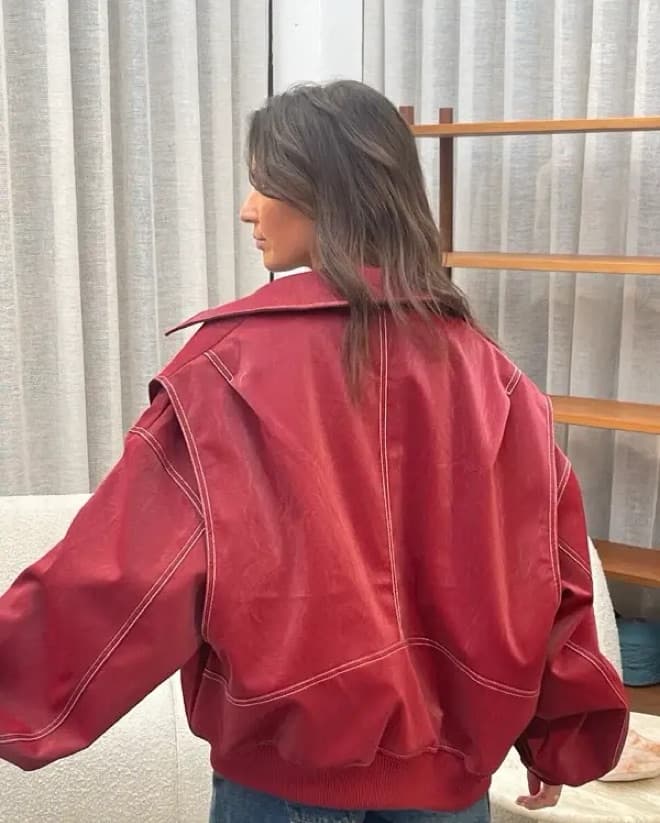 The Room Antwerp Red Jacket - Image 6