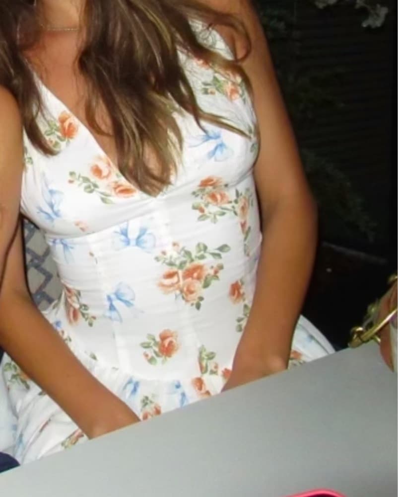 Cinched Floral Dress - Image 3