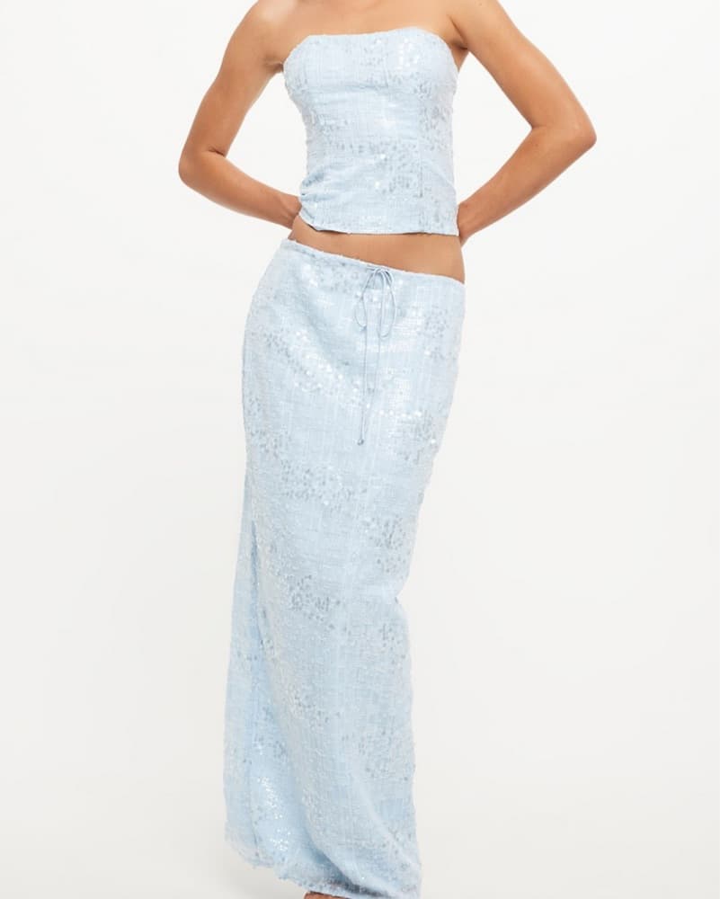 Lioness Blue Sparkly Skirt - Image 1
