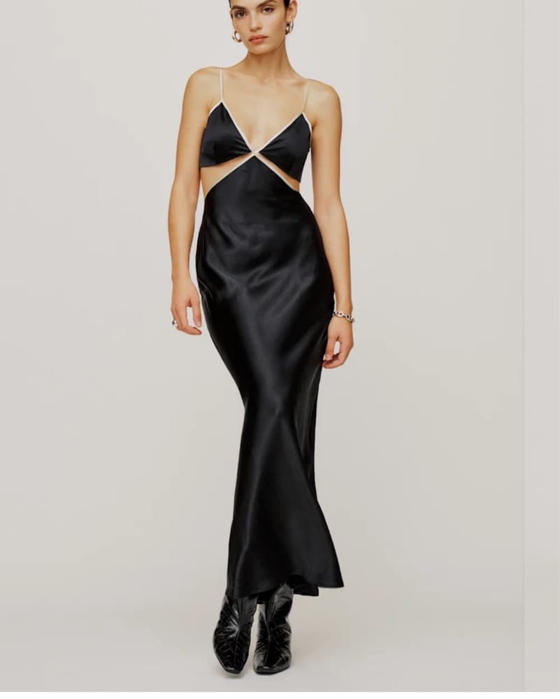 Reformation Sleek Satin Slip Dress - Image 1