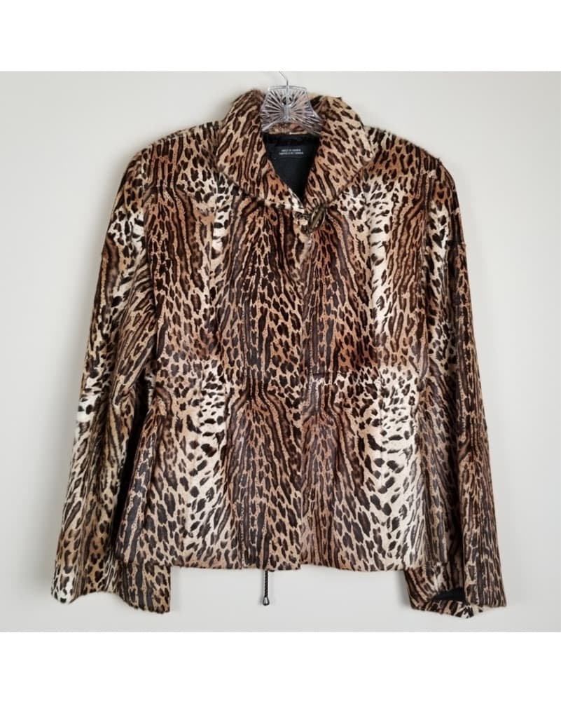 Vintage Leopard Ponyhair Jacket - Image 3