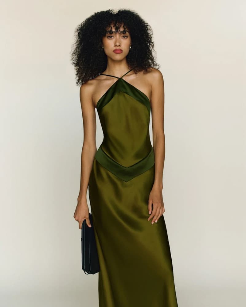 Reformation Jillian Silk Dress - Image 1