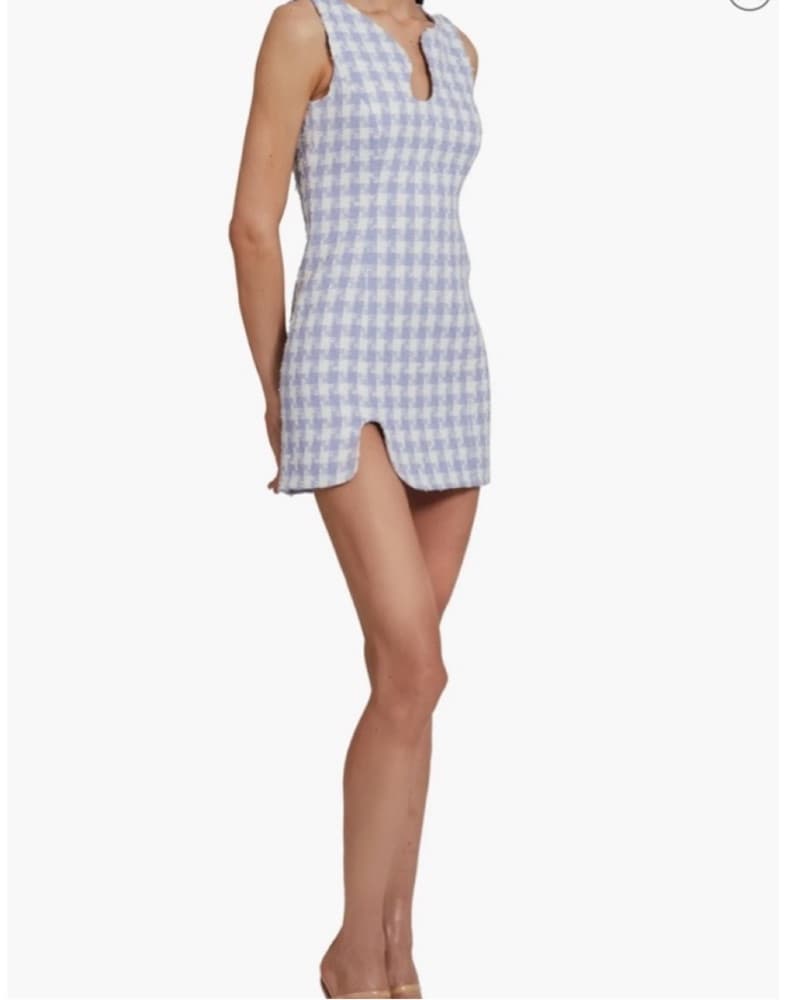 Amanda Uprichard Puzzle Dress In Tweed - Image 3