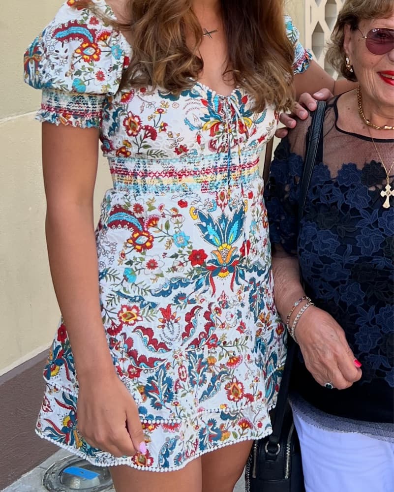 Alice + Olivia Floral Puff Sleeve Dress - Image 2