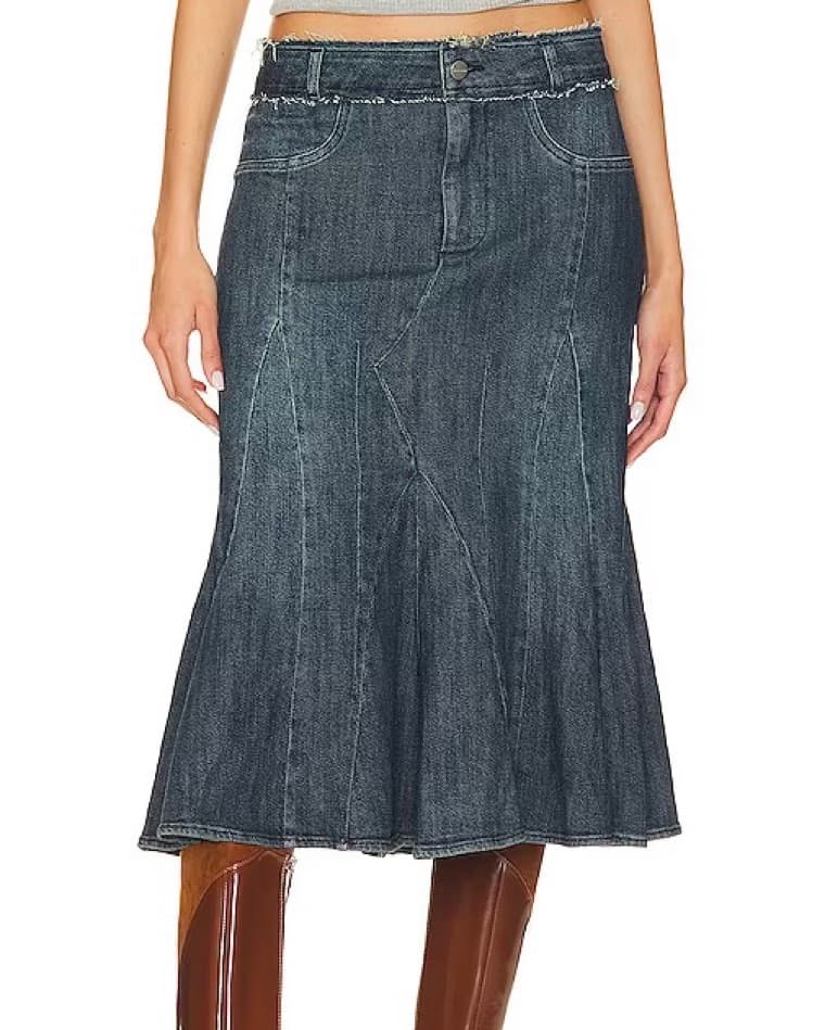 Miaou Denim Gaudi Skirt - Image 3