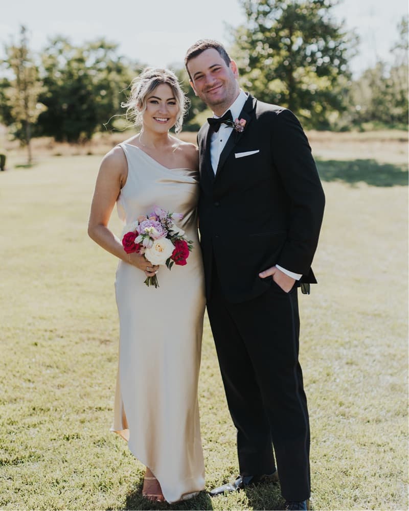 Satin Champagne Gown - Image 4