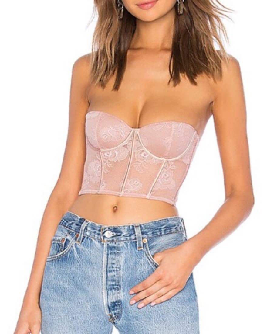 Fleur Du Mal Pink Bustier Top - Image 1