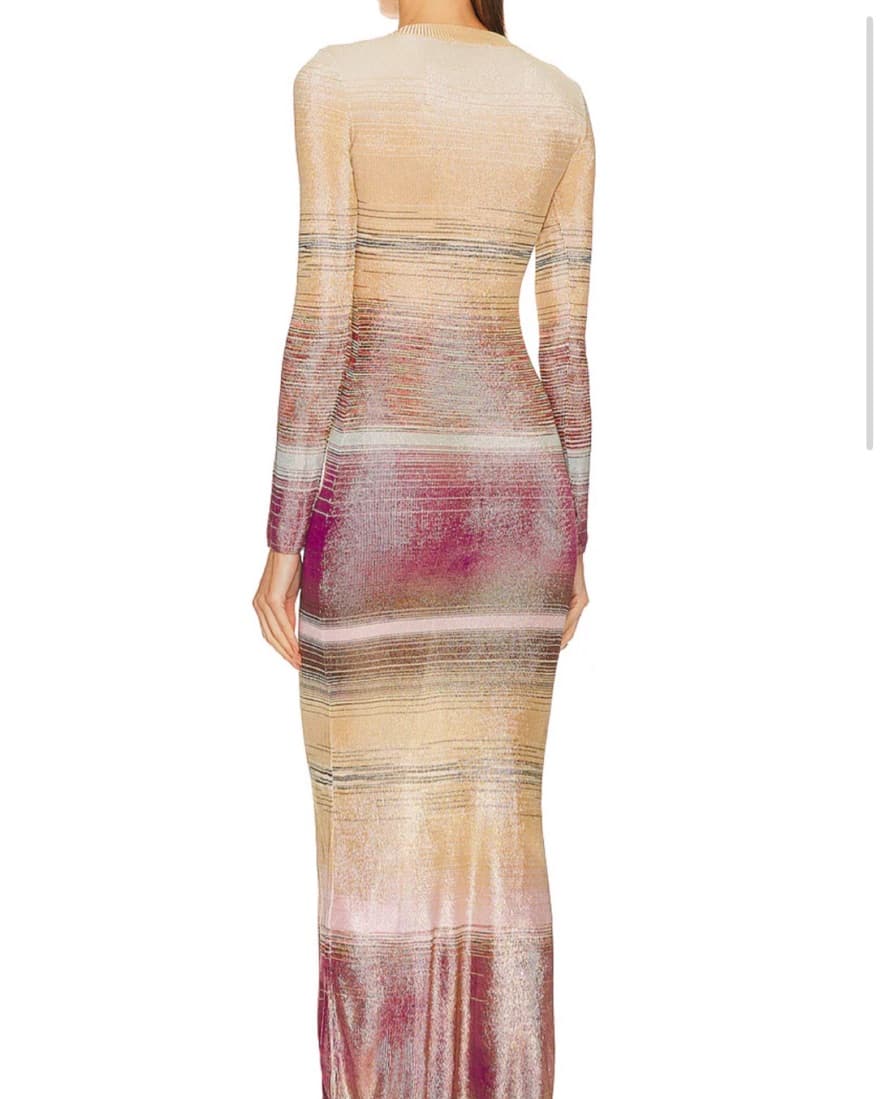 Missoni Gold Sparkly Knit Maxi Dress✨  - Image 5