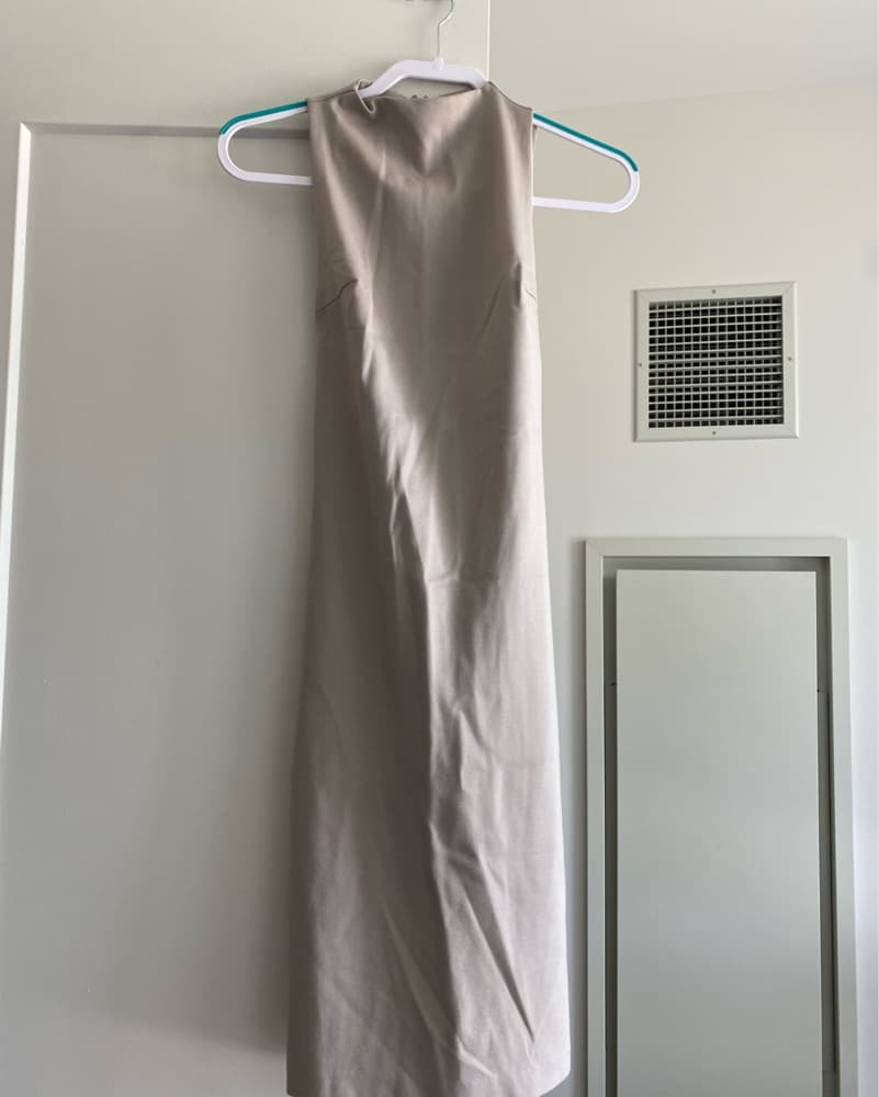 Aritzia Taupe Shift Dress - Image 2