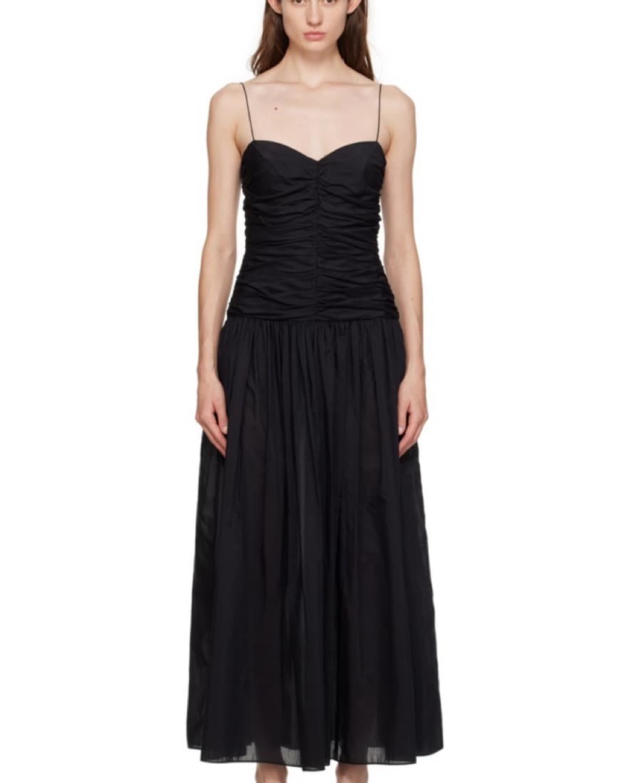 Matteau Gathered Drop Waist Midi Dress - Image 6