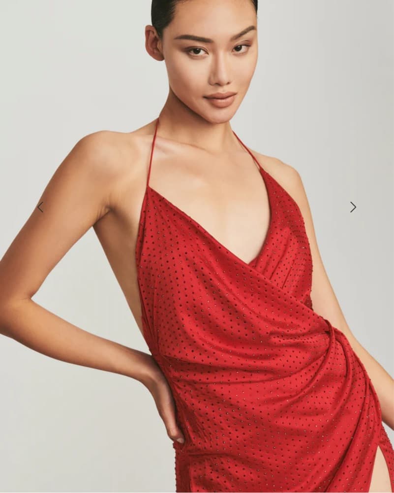 Retrofete - Red Maxi Studded dress - Image 1