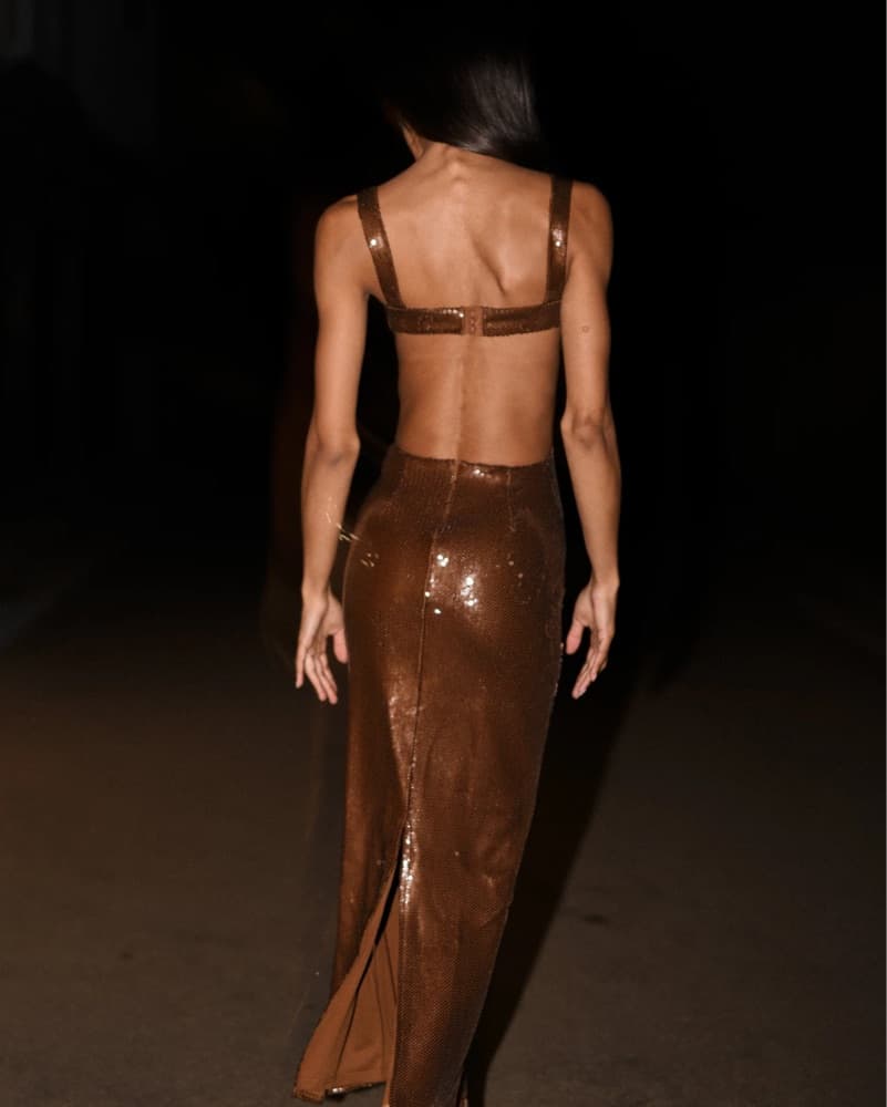 Meshki Adoria Sequin Cut Out Dress - Image 3
