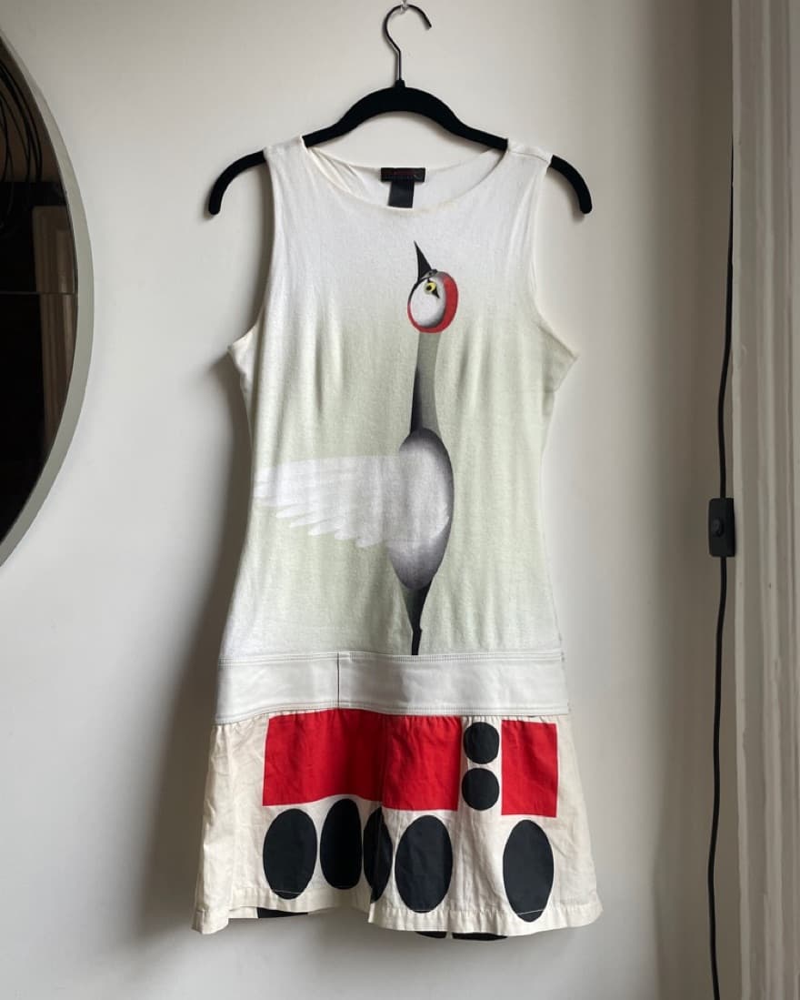 Vintage Custo Barcelona Drop Waist Dress - Image 2