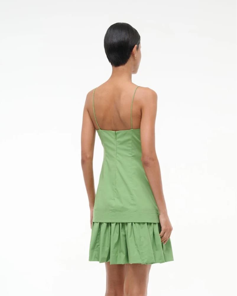 Staud Ari Mini Dress in Leaf - Image 3