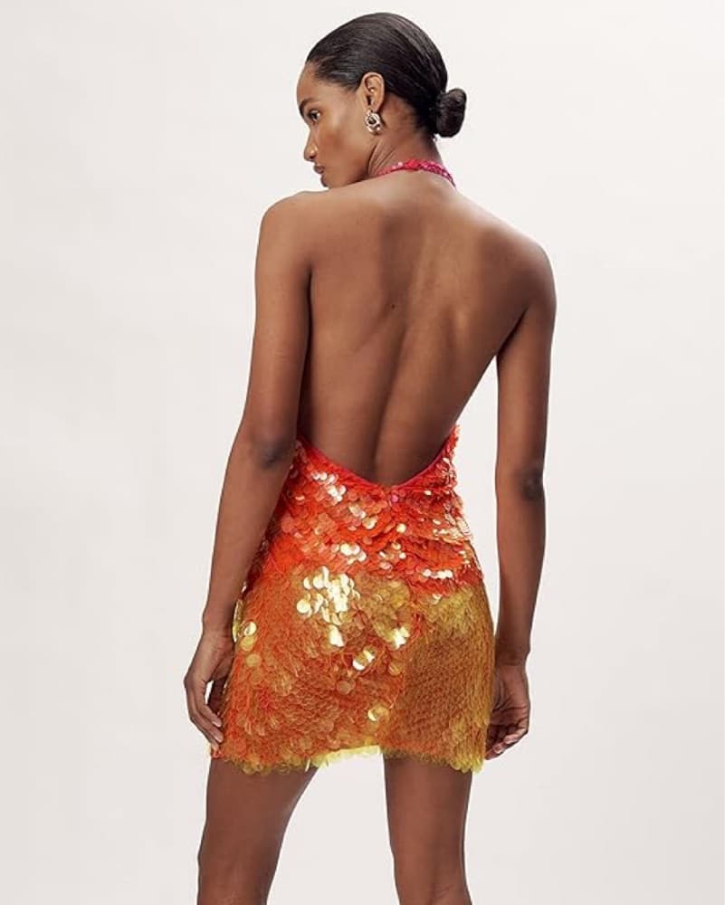 Ronny Kobo Jo Sequin Mini Dress - Image 4