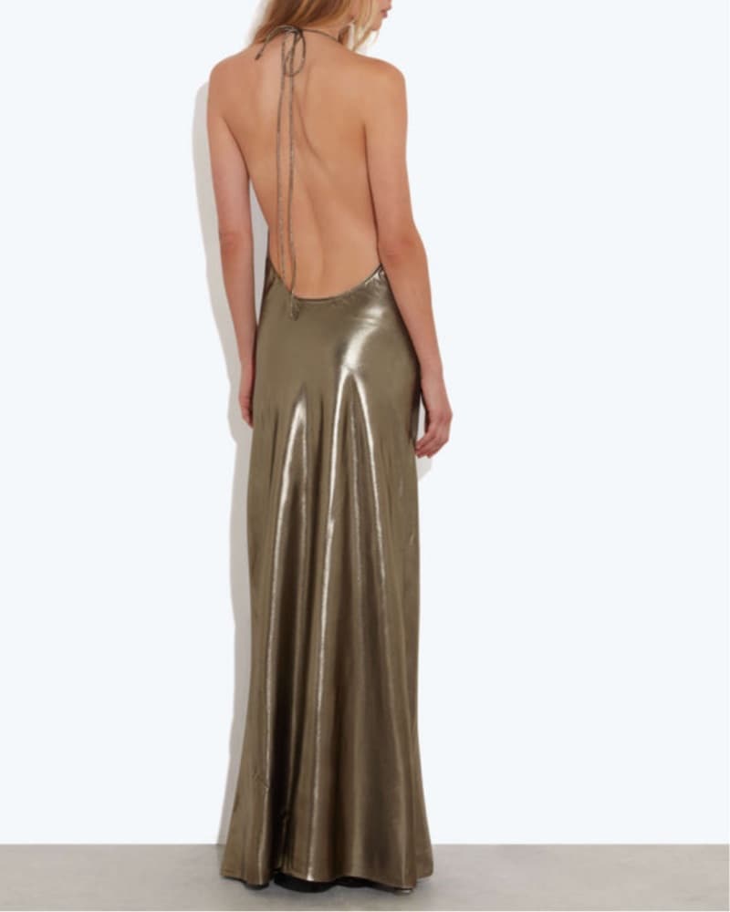 Rat And Boa Metallic Venus Dress S - Image 2