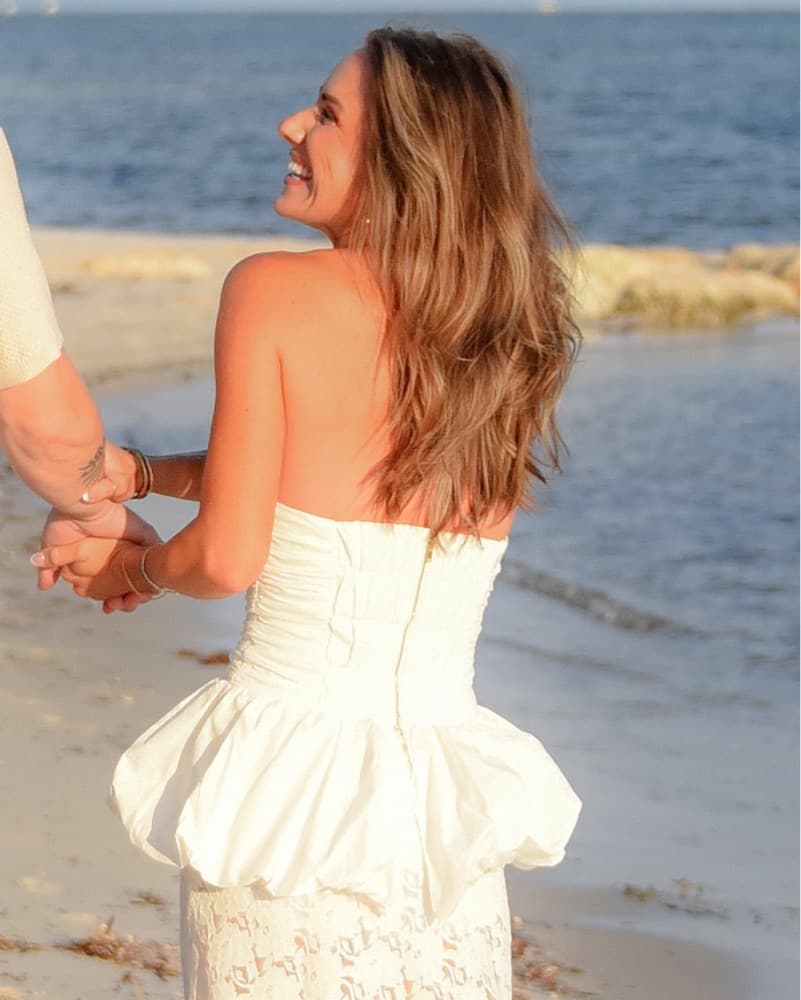 Dishh - Peggy White Cotton Strapless Top - Image 2