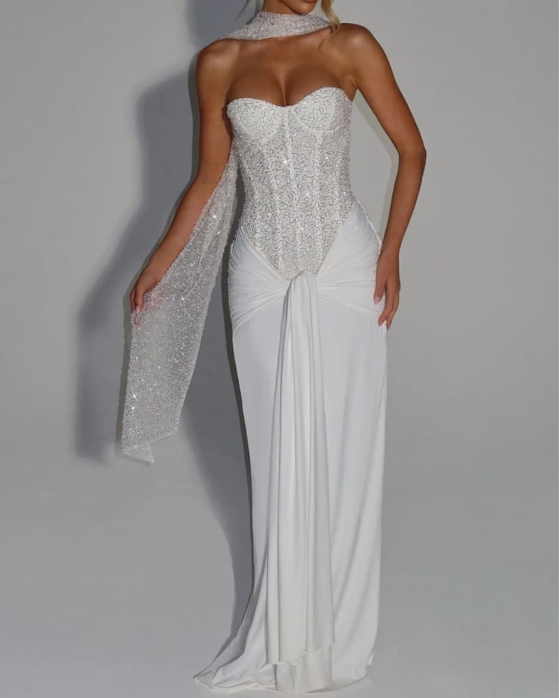 Babyboo White Maxi Dress  - Image 4