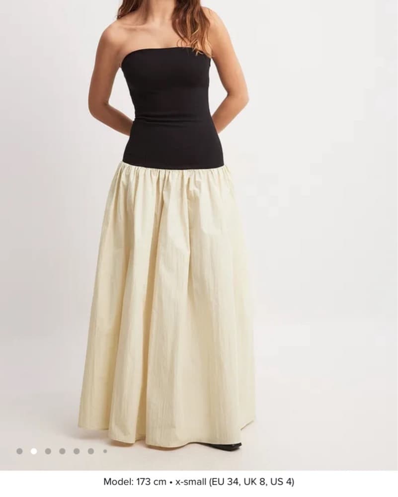 Drop Waist Strapless Gown - Image 1