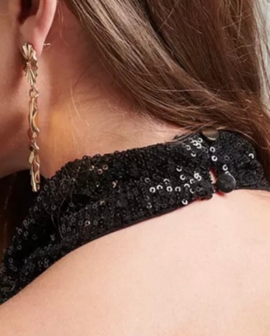 Gianni Bini Sequin Halter Mini Dress - Image 3