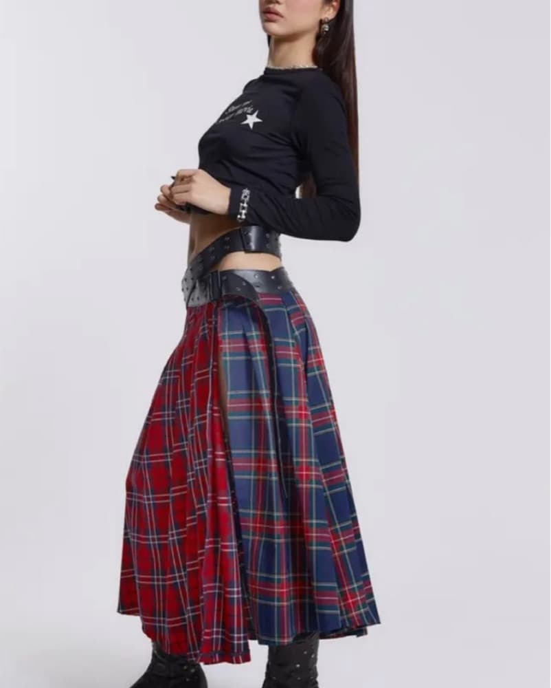 Jaded London Plaid Belted Tartan Skirt  - Image 2
