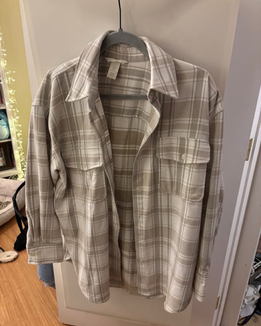 Flannel Button-Down Shirt - Image 1
