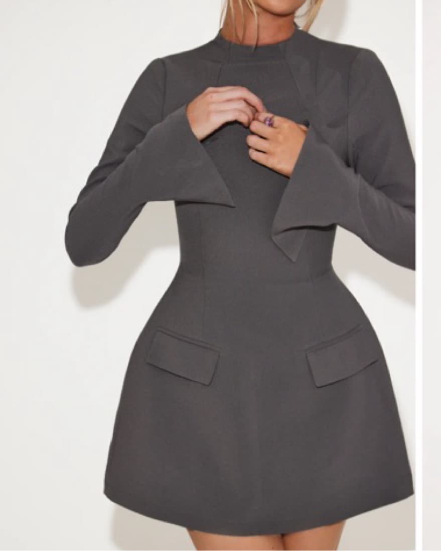 Odd Muse Grey Dress - Image 3