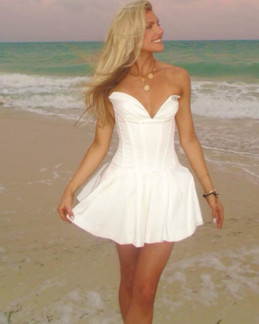White Corset Dress  - Image 2