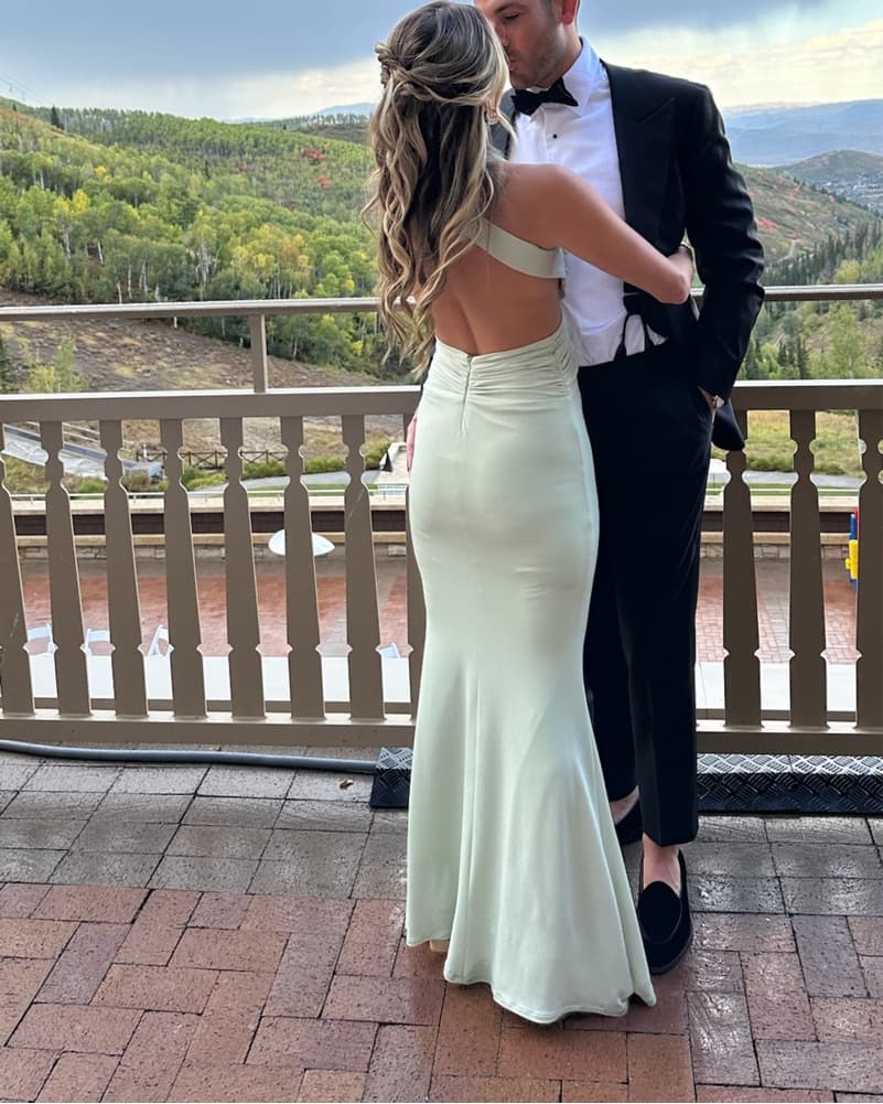 Katie May Halter Gown - Sage Gree  - Image 3