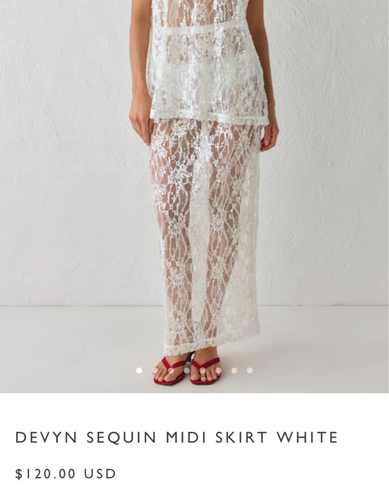 VRG GIRL Devyn sequin top and skirt set  - Image 3