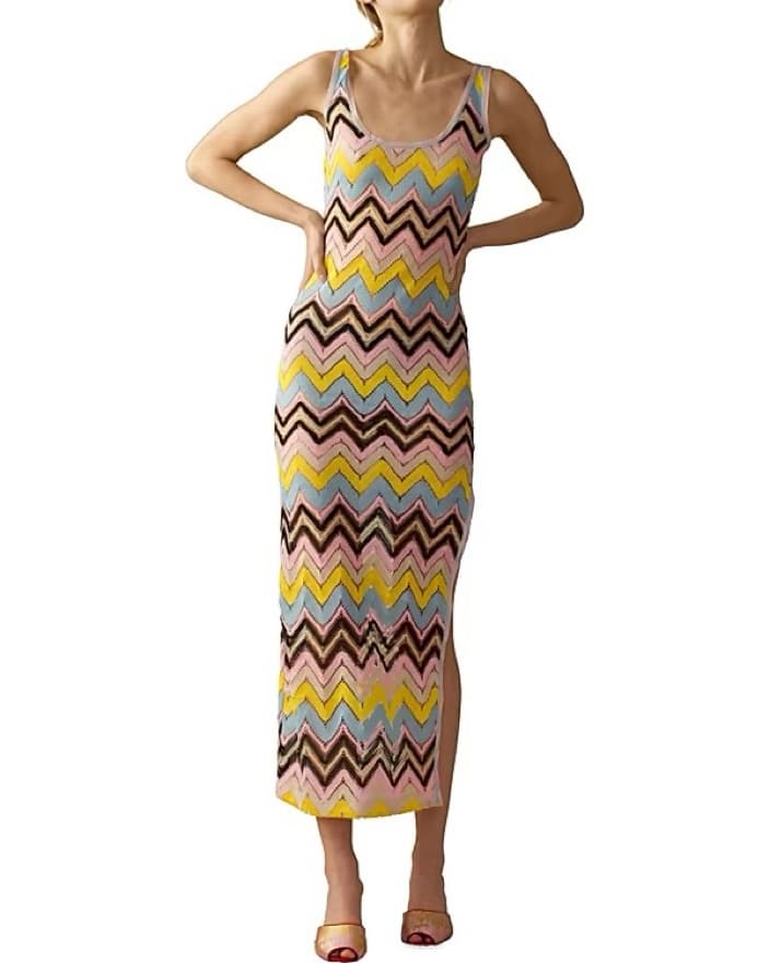 Cynthia Rowley Zig Zag Crochet Dress - Image 4