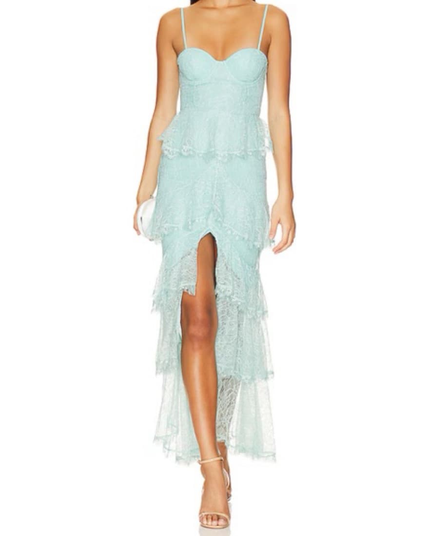 Majorelle Zelda Fitz Gown in Sky Blue - Image 1