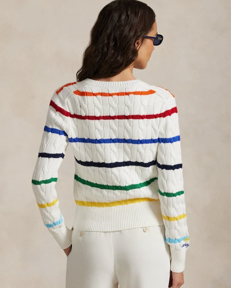 Ralph lauren US open Polo Striped Cardi - Image 4