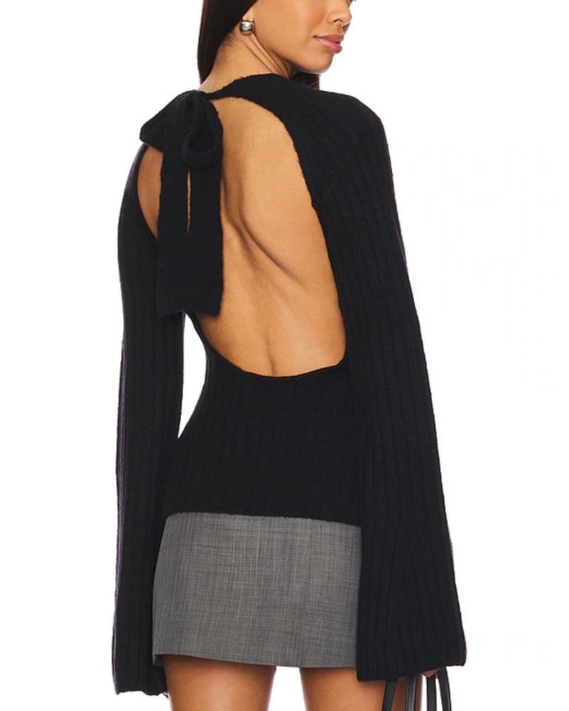 MAJORELLE  Trudy Sweater in Black - Image 1