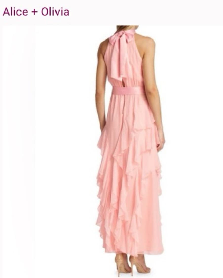 Alice + Olivia pink ruffle Dress - Image 2