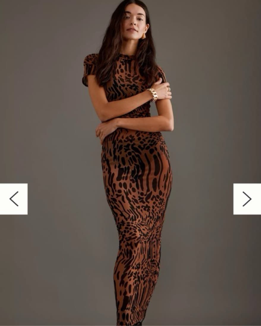 Good American Leopard Sheer Maxi - Image 1