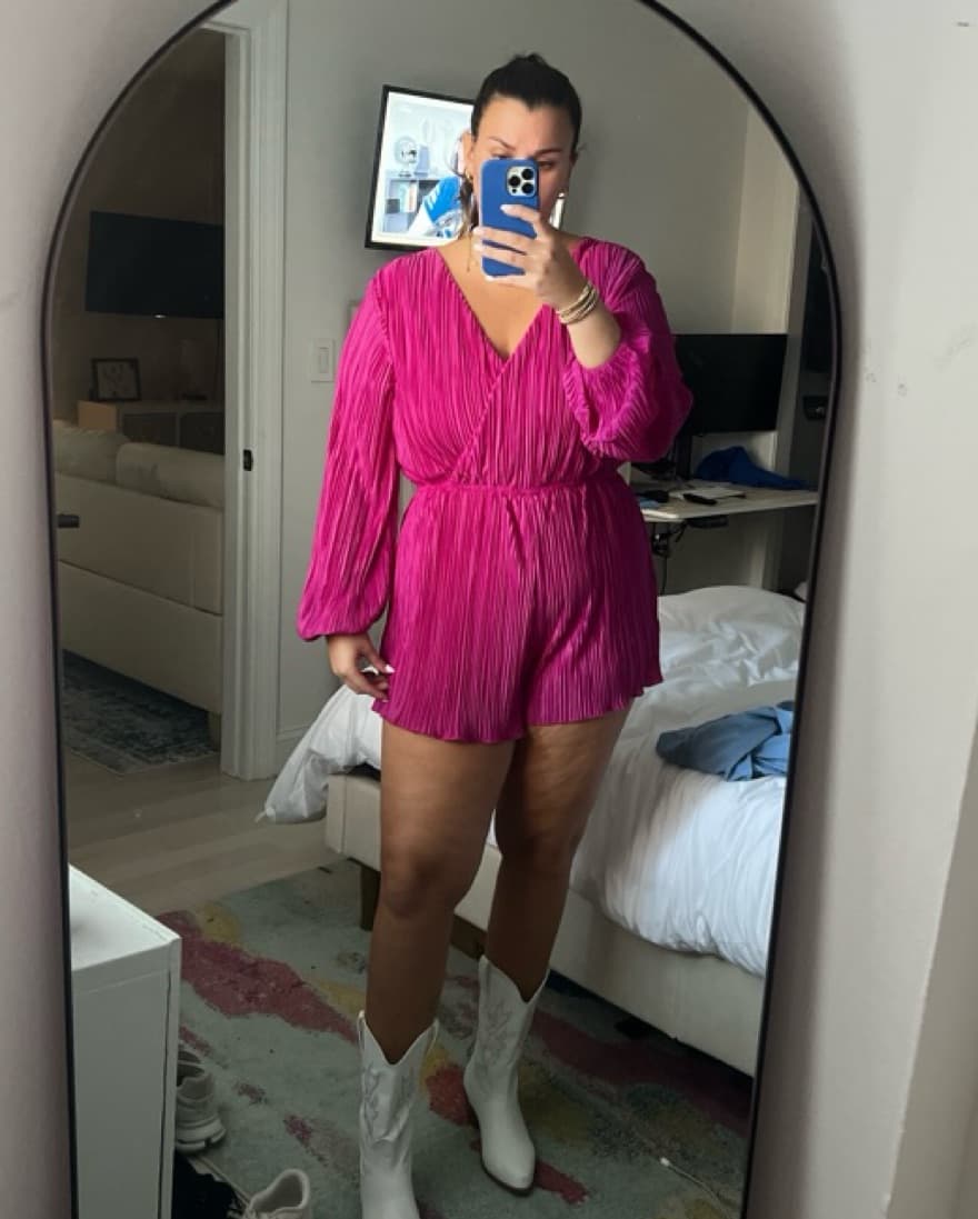 Pink Romper - Vestique  - Image 1