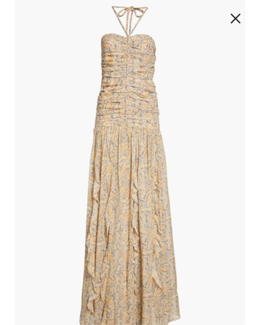 Veronica Beard Silk Paisley Maxi Dress - Image 1