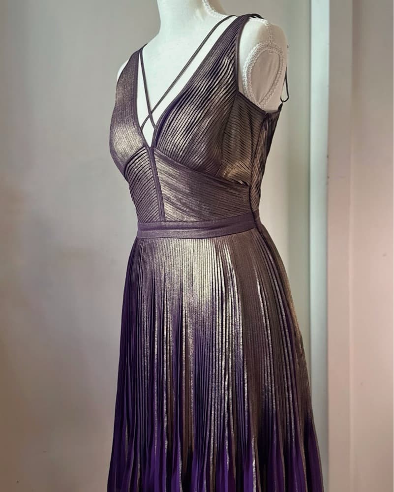 Feel Like Wonder Woman! Pleated Metallic - Image 1