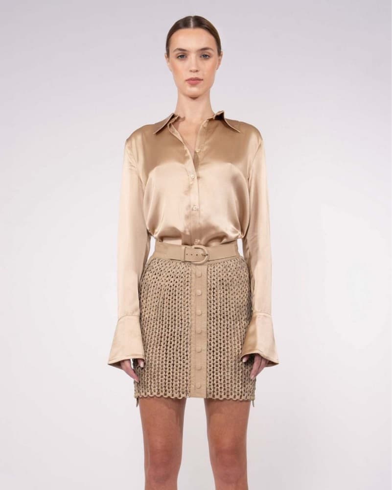 Deisgner Kaiden Leather Skirt  - Image 1