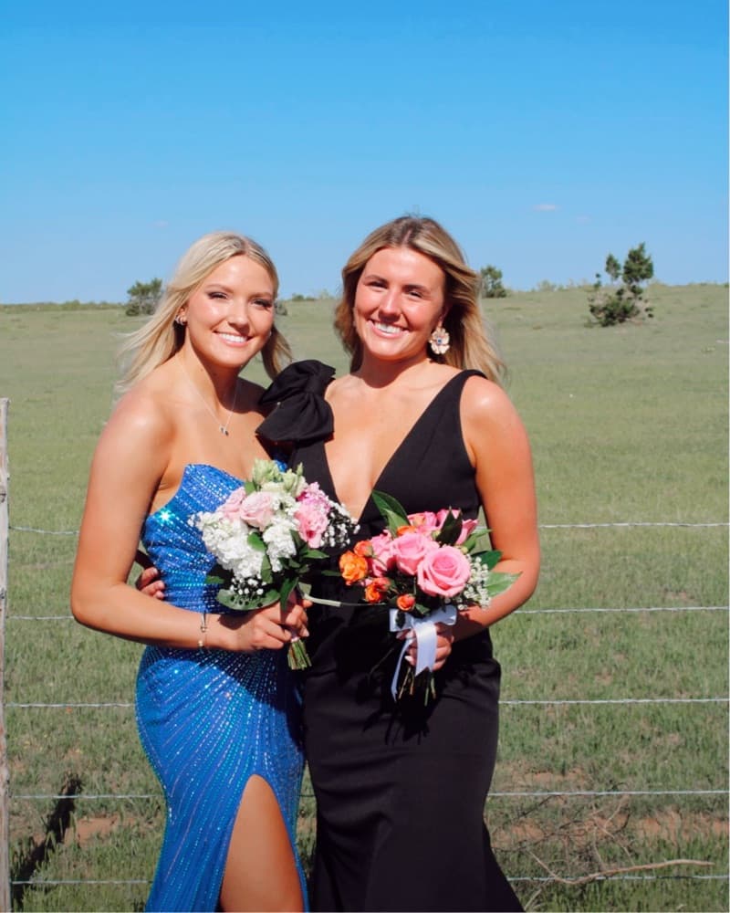 Blue Sparkle Prom Dress  - Image 2