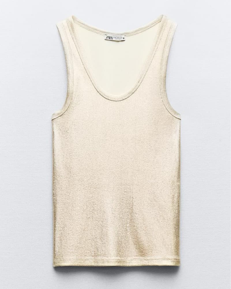 Zara Metallic Tank - Image 1