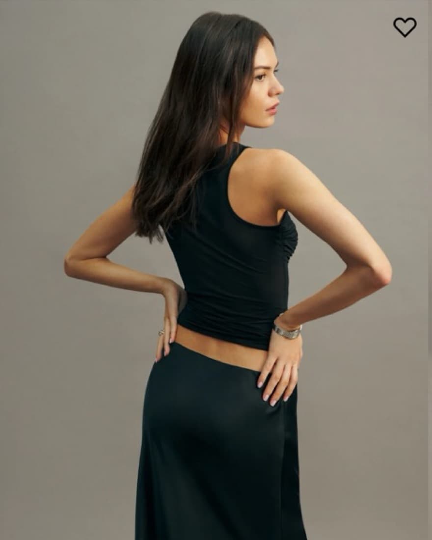 Reformation Black Mesh Going Out Top - Image 5