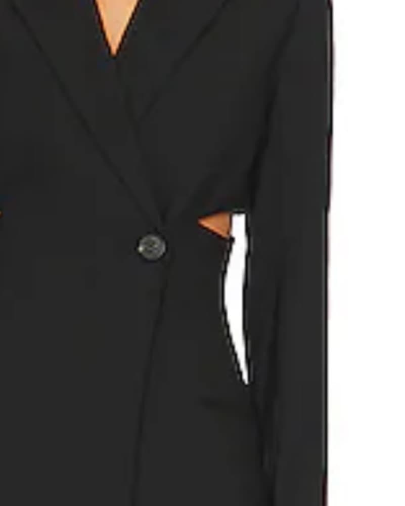 Black Cutout Blazer Mini Dress - Image 2
